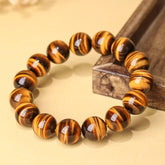 Yellow Tiger's Eye Feng Shui Bracelet - Luck Activation - Cerapoet